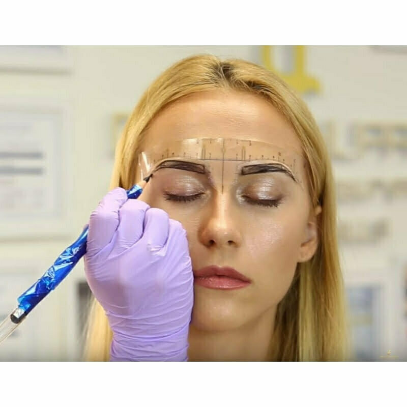 Klistermærke lineal til permanent makeup 25 stk - Billede 2