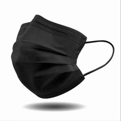 Engangs mundbind i sort//50 stk 99,50