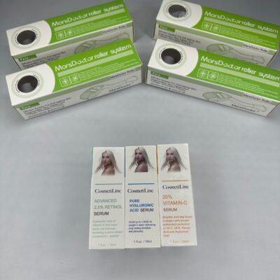 Skin & Face roller sæt med 3 cremer/sera