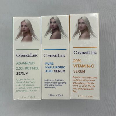 Skin & Face roller sæt med 3 cremer/sera